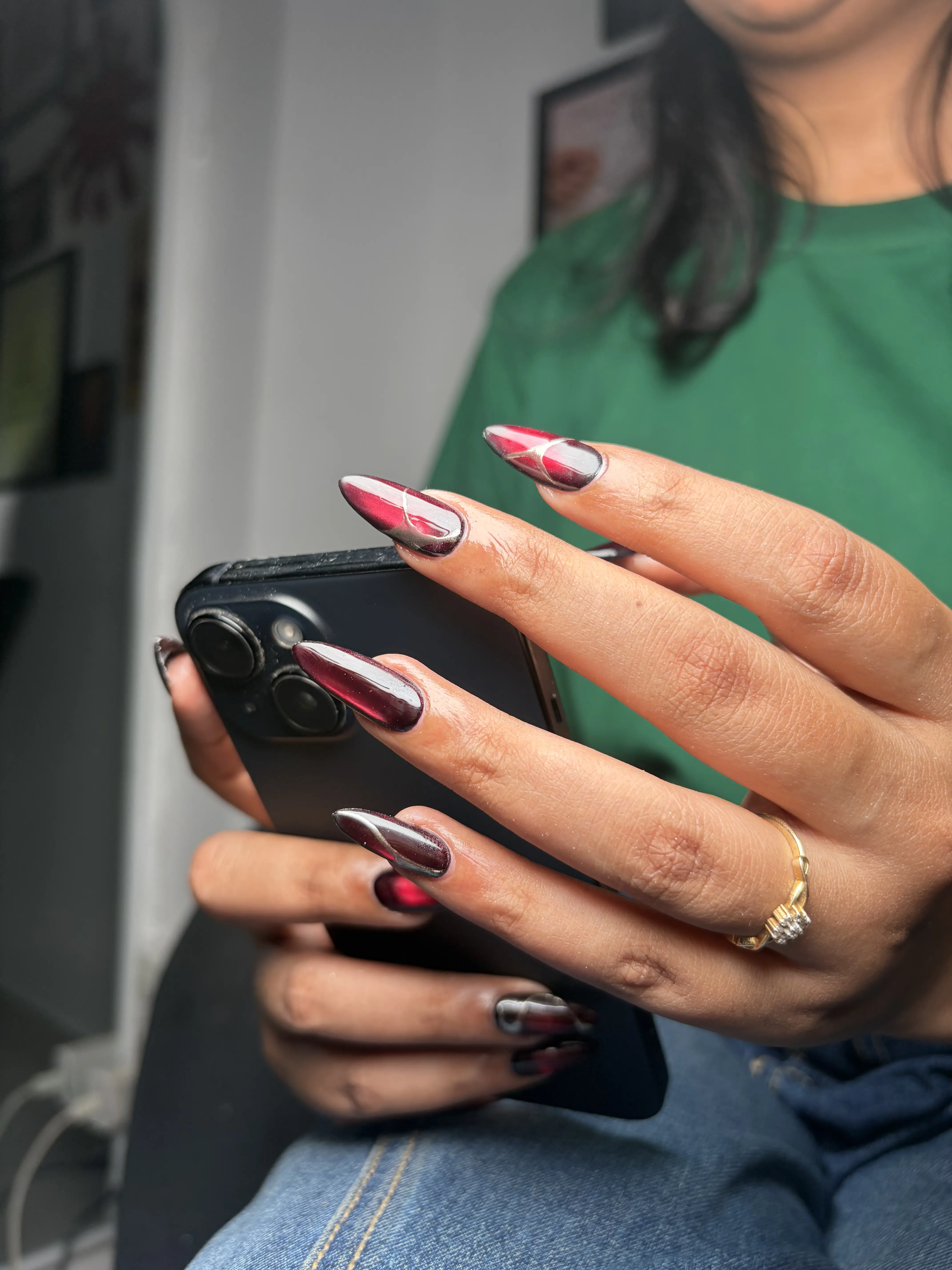 Coffin Gel Set - Holographic French Edge